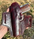 Handmade Leather 1911 Holster (Kimber, Colt, Springfield) – Tooled Leather view 4
