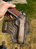 Handmade Leather 1911 Holster (Kimber, Colt, Springfield) – Tooled Leather view 6