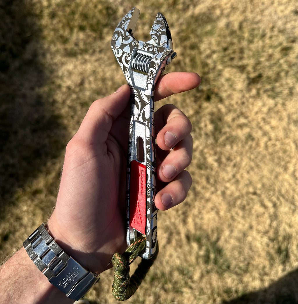 Custom Engraved Milwaukee 8" Adjustable Wrench — Personalized Tool Gift